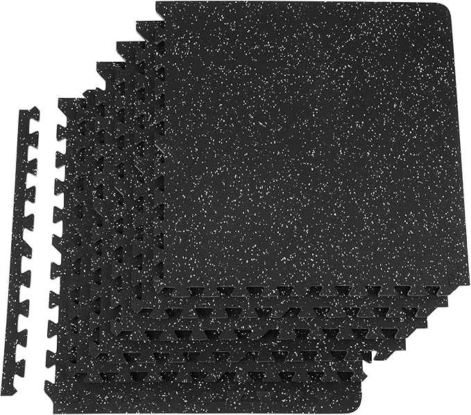 VEVOR 0.56Inch Thick Gym Floor Mats 25/12/6 Tiles