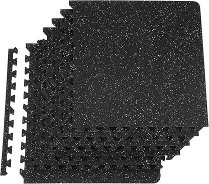 VEVOR 0.56Inch Thick Gym Floor Mats 25/12/6 Tiles