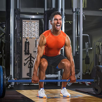 Elevens Olympic Barbell Training Curl Weight Bar 300LBS/330LBS/700LBS /1000LBS/1500LBS Capacity,Chrome