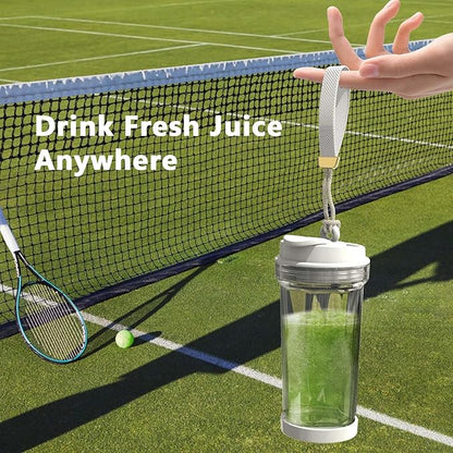 Portable Blender for Shakes and Smoothies 17Oz, Personal Blender 4000mAh USB Rechargeable, 500ml Portable Juicer for Kitchen/Travel/Gym(White)