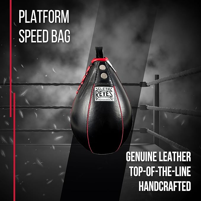 CLETO REYES Platform Leather Punching Speed Bag for Boxing, MMA, Muay Thai, Training Equipment