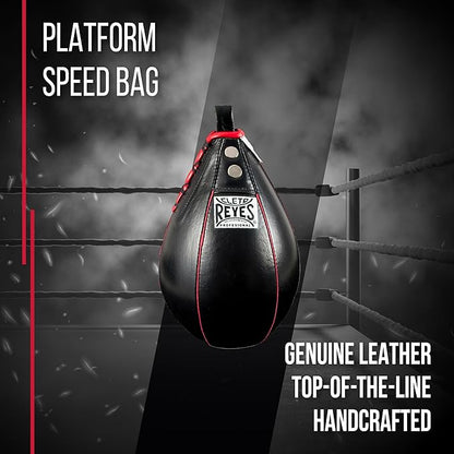 CLETO REYES Platform Leather Punching Speed Bag for Boxing, MMA, Muay Thai, Training Equipment