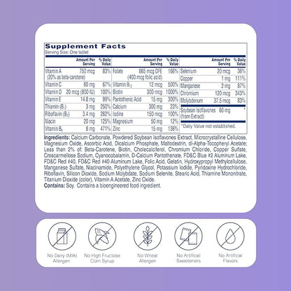 One A Day Women's Menopause Multivitamin with Vitamin A, Vitamin C, Vitamin D, Vitamin E and Zinc for Immune Health Support, Tablet