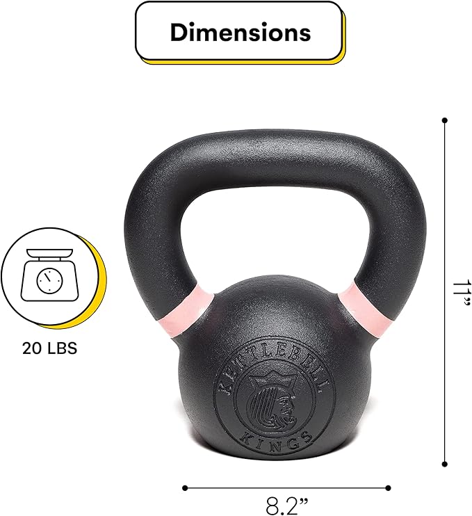Kettlebell Kings Powder Coated Kettlebell Weights 5-90 LB