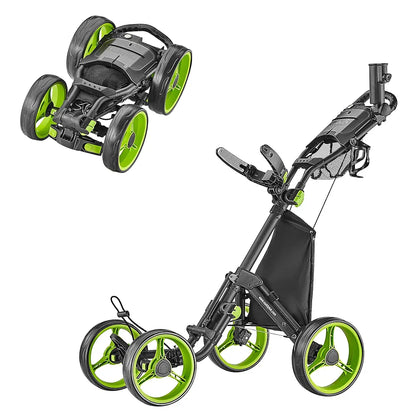 CaddyTek Explorer V8 - SuperLite 4 Wheel Golf Push Cart, Explorer Version 8