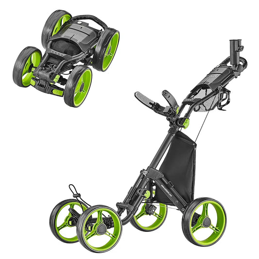 CaddyTek Explorer V8 - SuperLite 4 Wheel Golf Push Cart, Explorer Version 8