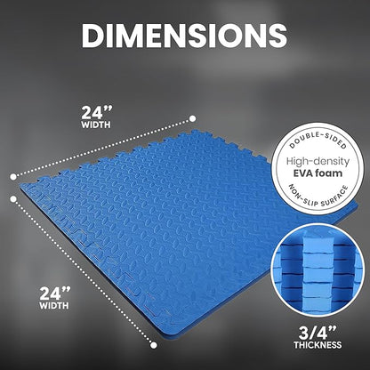 BalanceFrom Puzzle Exercise Mat with EVA Foam Interlocking