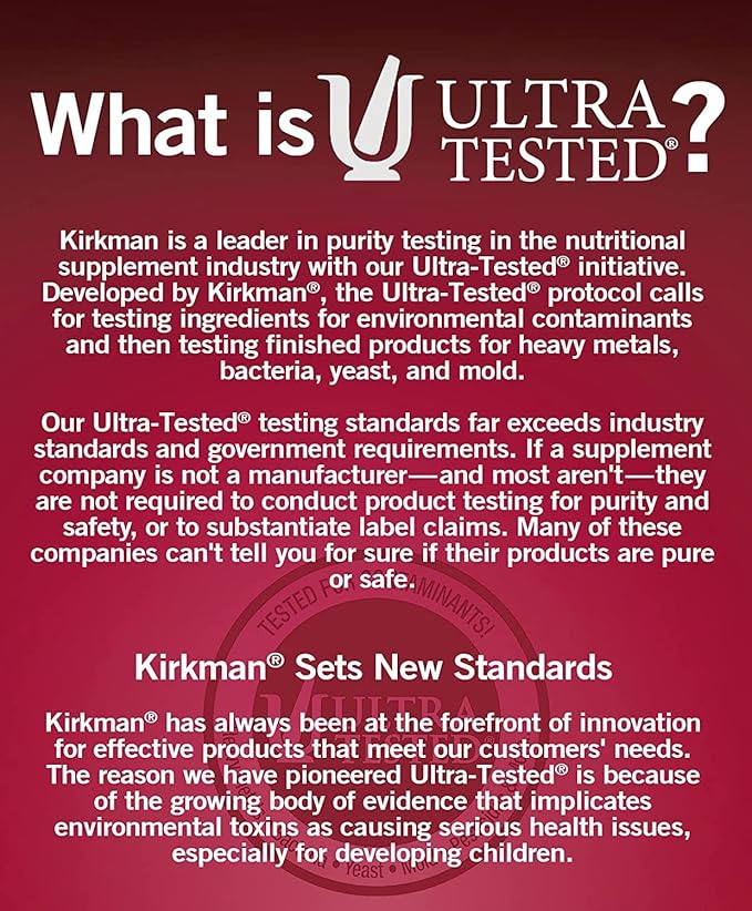 Kirkman - Acetyl L-Carnitine 250 mg - 90 Capsules - Supports Sustained Cellular Energy Production - Hypoallergenic