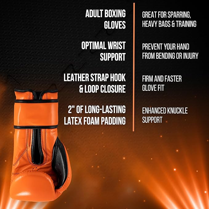 CLETO REYES Training Gloves with Leather Strap & Attached Thumb and Hook & Loop Closure