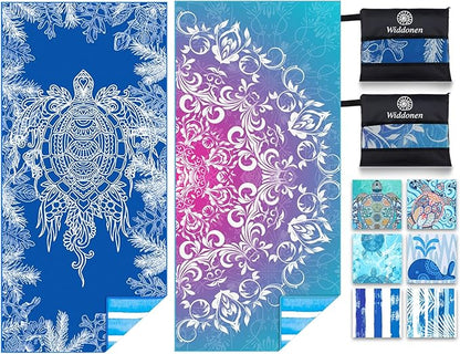 Microfiber Lightweight Beach Towel Sand Free Quick Dry