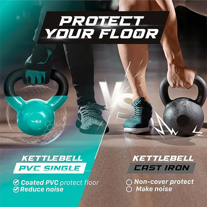 Yes4All Combo Kettlebells Vinyl Coated Weight Sets Great