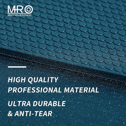 MRO Extra Large Exercise Mat For Home Gym, 15'x6'/12'x6'/9'x6'(7mm) Workout Mats for Gym Flooring, Non-Slip, Extra Thick Durable Cardio Mat, Ideal for Plyo, Weights, MMA, Jump Rope -Shoe Friendly