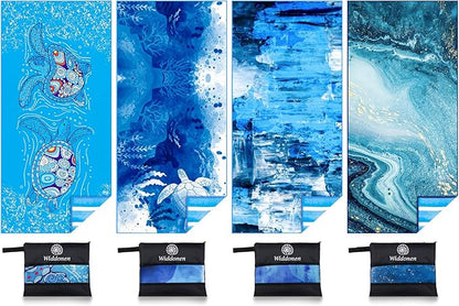 Lightweight Thin Microfiber Beach Towel Sand Free Quick