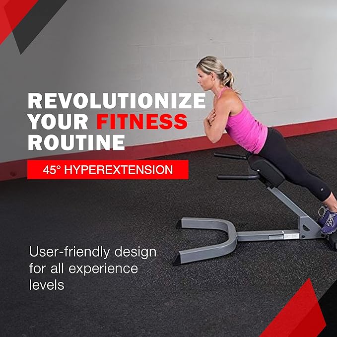 Body-Solid (GHYP345) 45 Degree Hyperextension Bench - Adjustable
