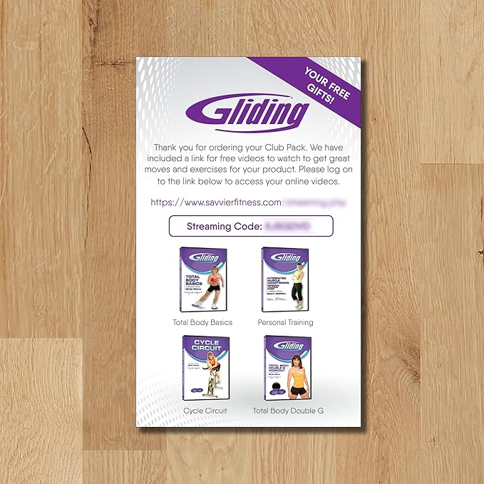 Gliding Discs for Working Out - Exercise Sliders 1 Pair, 4 Streaming