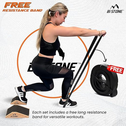 Heel Elevated Squat Wedge 2-Pcs Non-Slip