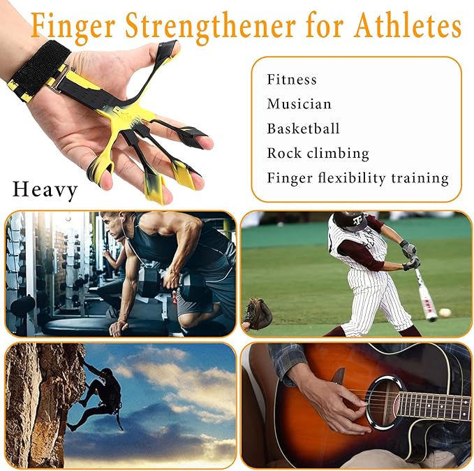 Grip Strength Trainer with Forearm Strengthener Recover(5 PCS)