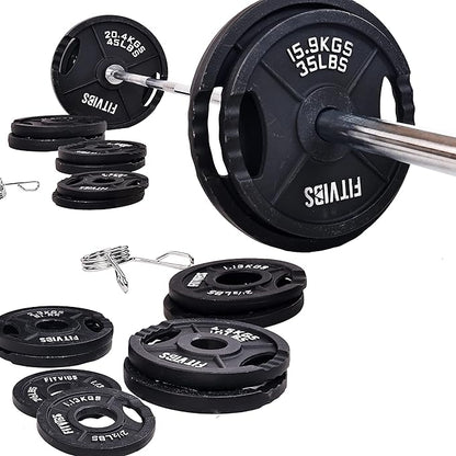 Signature Fitness Olympic Cast Iron Plate for Strength