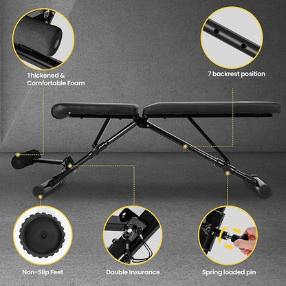 Adjustable Folding Weight Bench