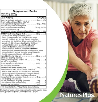 Natures Plus AgeLoss Lung Support - 90 Capsules - Vegetarian, Gluten Free - 30 Servings