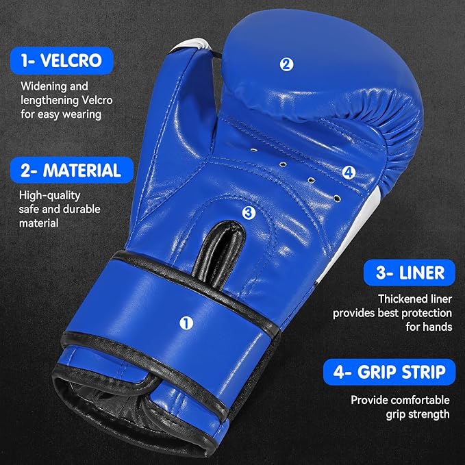 FIVING Kids Boxing Gloves, Youth Training Gloves, Sparring for Punching Bag, Kickboxing, Muay Thai, MMA