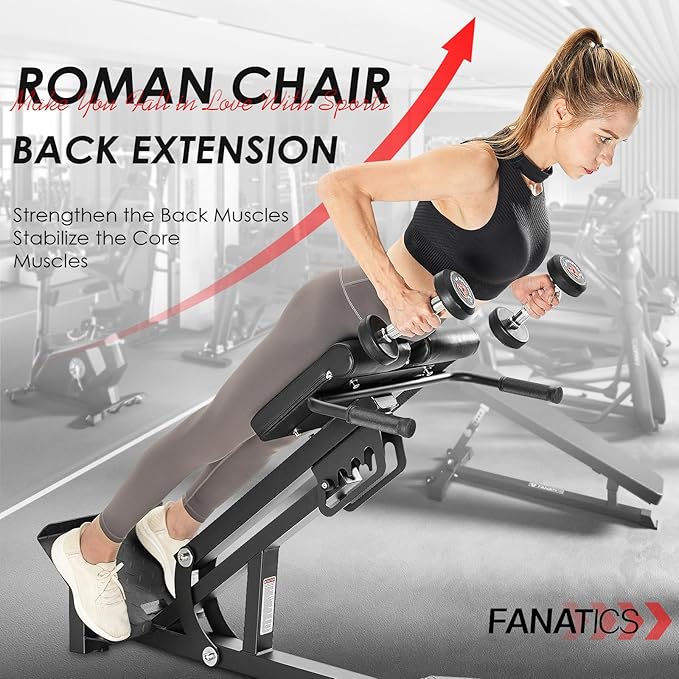 FANATICS Roman Chair Hyperextension Bench Chair