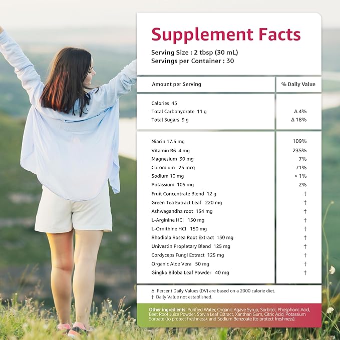 Xperia Concentrate, Liquid, Herbal Multimineral, Multivitamin for women and man, Ashwagandha, Natural Energy Boost, Agave syrup & Stevia, 30 Fl oz. (30-Day Supply)