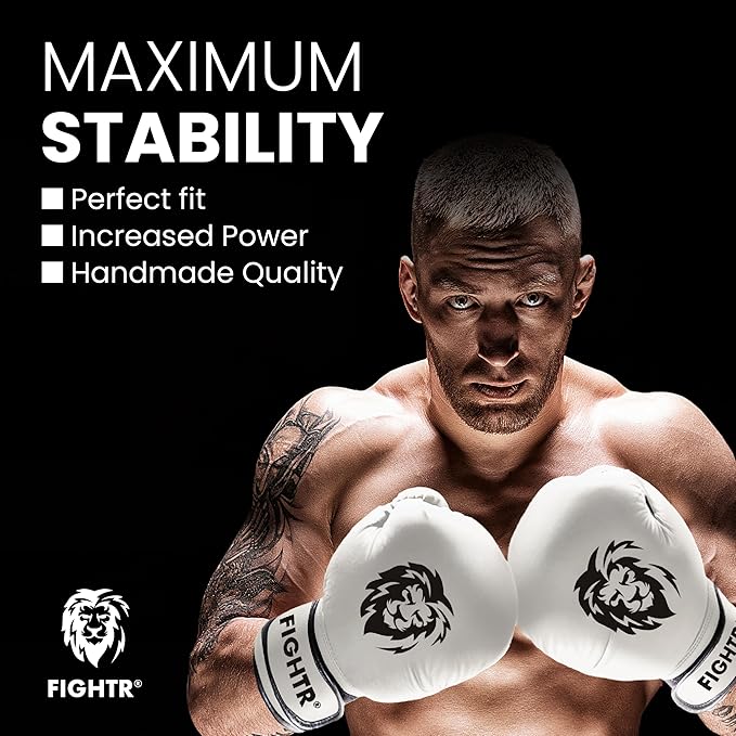 FIGHTR® Boxing Gloves - Maximum Protection & Stability | Boxing Gloves for Boxing, MMA, Muay Thai & Kickboxing | Sizes 8-16 oz, Includes Carry Bag