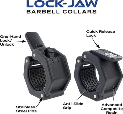 Lock-Jaw Sport Olympic Barbell Collar - Quick Release