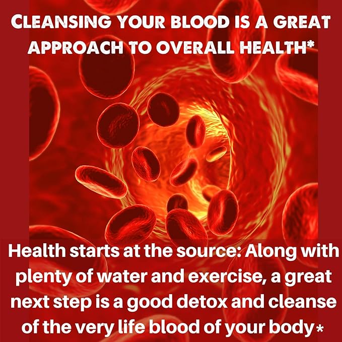 Natural Blood Cleanser Capsules Organic Supplement SpeedyVite® (120 Vegetable Powder Capsules)