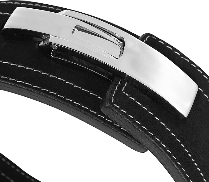 Weight Lifting Lever Belt Cowhide Gym Leather Belt 10mm Powerlifting