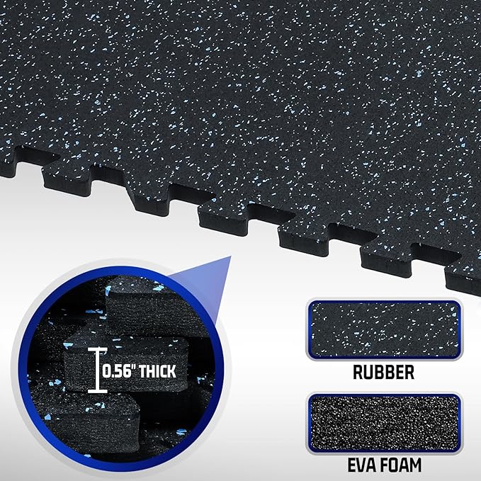 SUPERJARE 0.56'' Thick 24 Pcs 96 Sq Ft