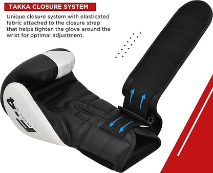 RDX Boxing Gloves, Maya Hide Leather Training Gloves for Muay Thai, Kickboxing, Sparring, Punch Bag, Punching Bag, Kickboxing Gloves, Martial Arts Training, Home Gym, Men, Women, 8 10 12 14 16 oz