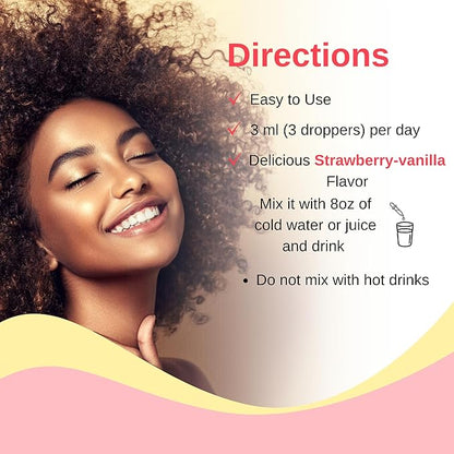 Vegan Liposomal Liquid Collagen Booster Drops | Supports Healthy Hair, Skin and Nails | Vegan | Non-GMO | Sugar Free | Gluten Free | Easy to Use