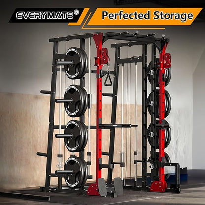 Weight Plate Holder: Power Rack Attachments Squat Rack Weight Plate Rack for 1 inch Standard Weight Plates, 2x2 3x3 2x3 Power Cage Accessories Weight Plate Storage