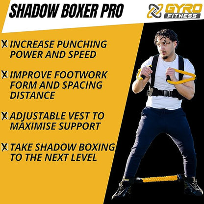 | Shadow Boxer Pro | Boxing Resistance Bands Set for Shadow Boxing, Comes with Ankle Cuffs | Ideal Addition to Your Home Boxing Equipment