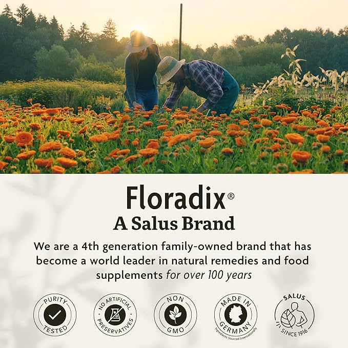 Floradix Epresat Adult Multivitamin - Daily Liquid Multivitamin with Vitamin A, Milk Thistle & More for Wellness - Energy Support & Liver Health Support - Vegetarian, Non-GMO - 17 fl oz