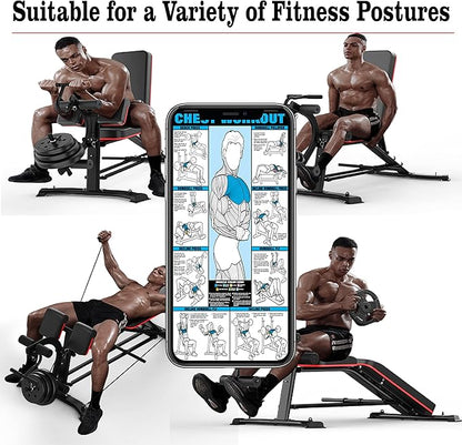 Utility Weight Bench with Leg Extension - Multi-Position