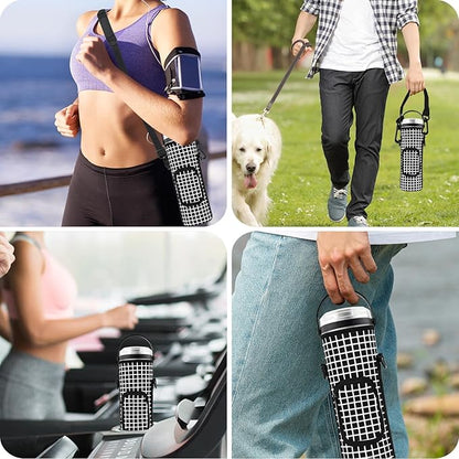 Storage Bag for Ninja Portable Blender Dust Cover Sleeve with Adjustable Shoulder for Ninja BC151NV/BC51NV/BC151BK/BC151CR/BC151EM/ BC151PR/BC151WH/BC155PS Blast Portable Blender (Check)
