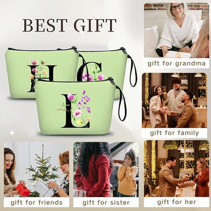 SEAMOON Birthday Friendship Bridesmaid Team Gifts for Employees Women Mom Aunt Daughter Teenage Girl Personalized Make up Cosmetic Bag Travel with Mirror Mothers Day Christmas Graduation L