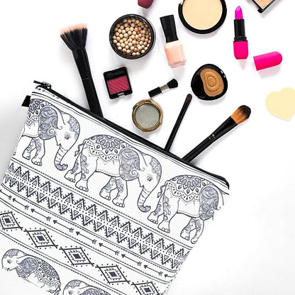 Noozion 2pcs Cosmetic Bag for Women Makeup bag Organizer Small Mini Travel Makeup Pouch for toiletries Water Resistant Girls Gift