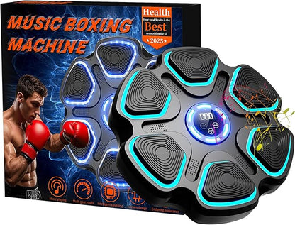 Music Boxing Machine with Bluetooth&LED Display, 9 Speeds &11 Models, Interactive Wall-Mounted Music Punching Machine for Adults&Kids,Boxing Machine Suitable for Indoor Workouts,Home,Gym