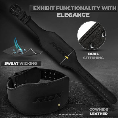 RDX Weight Lifting Belt Gym Fitness 4” 6” 6” Padded 10 Adjustable