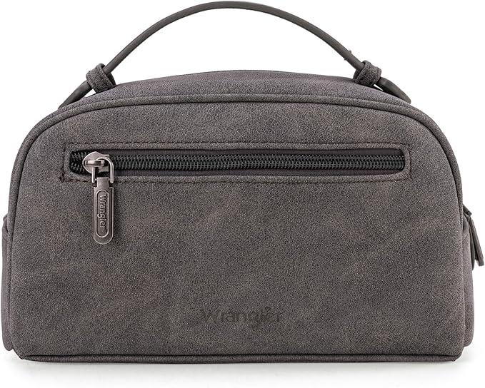 Wrangler Makeup Pouch Bag Mini Western Toiletry Purse Cosmetic Organizer Paisley Travel Pouch for Women