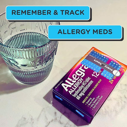 Hourly Tracking Stickers/3 pck-Pill, Medication,Cough Syrup,Liquid Meds,3X Day,AM/PM,Pill Tracker,2, 3 4 Times a Day,Medicine Organizer,Kids Pill Tracker,Pill Organizer,Day & Night