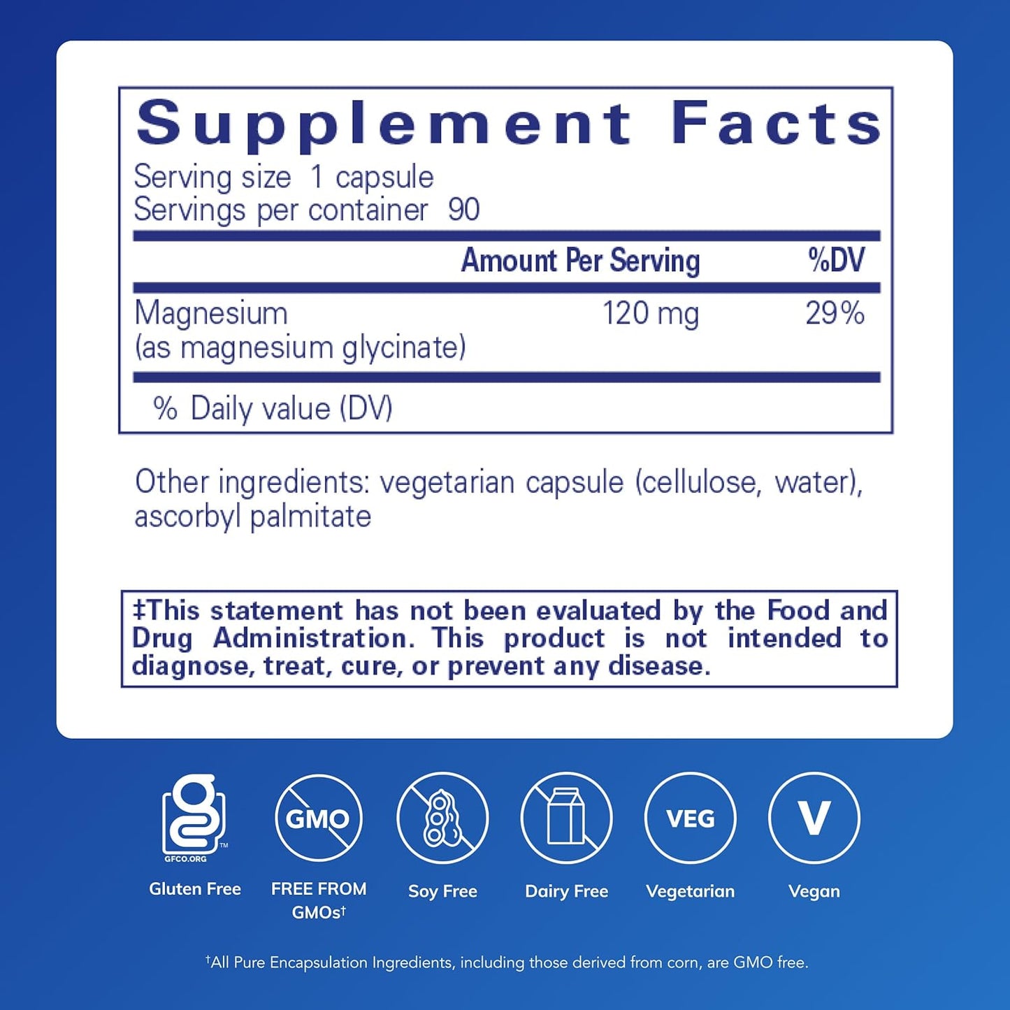 Pure Encapsulations Magnesium  - Supplement to Support Stress Relief, Sleep, Heart Health, Nerves, Muscles, and Metabolism* - with Magnesium Glycinate - 90 Capsules