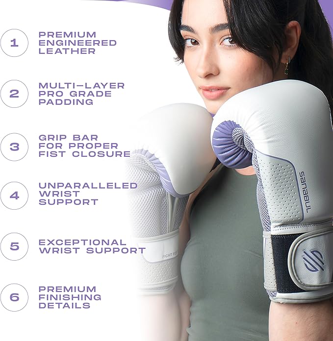 Sanabul Hyperstrike Boxing Gloves for Women, Kickboxing MMA Muay Thai Gloves, Training Sparring Punching Heavy Bag.