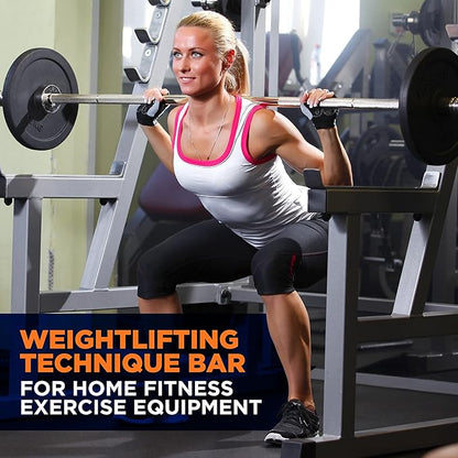 SereneLife Olympic Chrome Barbell Bar - 7- foot