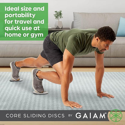 Gaiam Core Sliding Discs - Dual Sided Workout