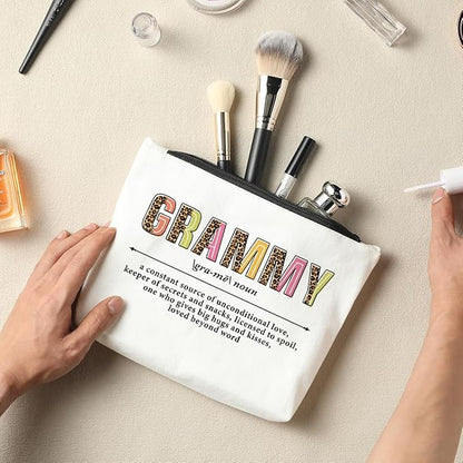 Grammy Makeup Bag - Cosmetic Bag for Grandma Gifts, Mother's Day & More